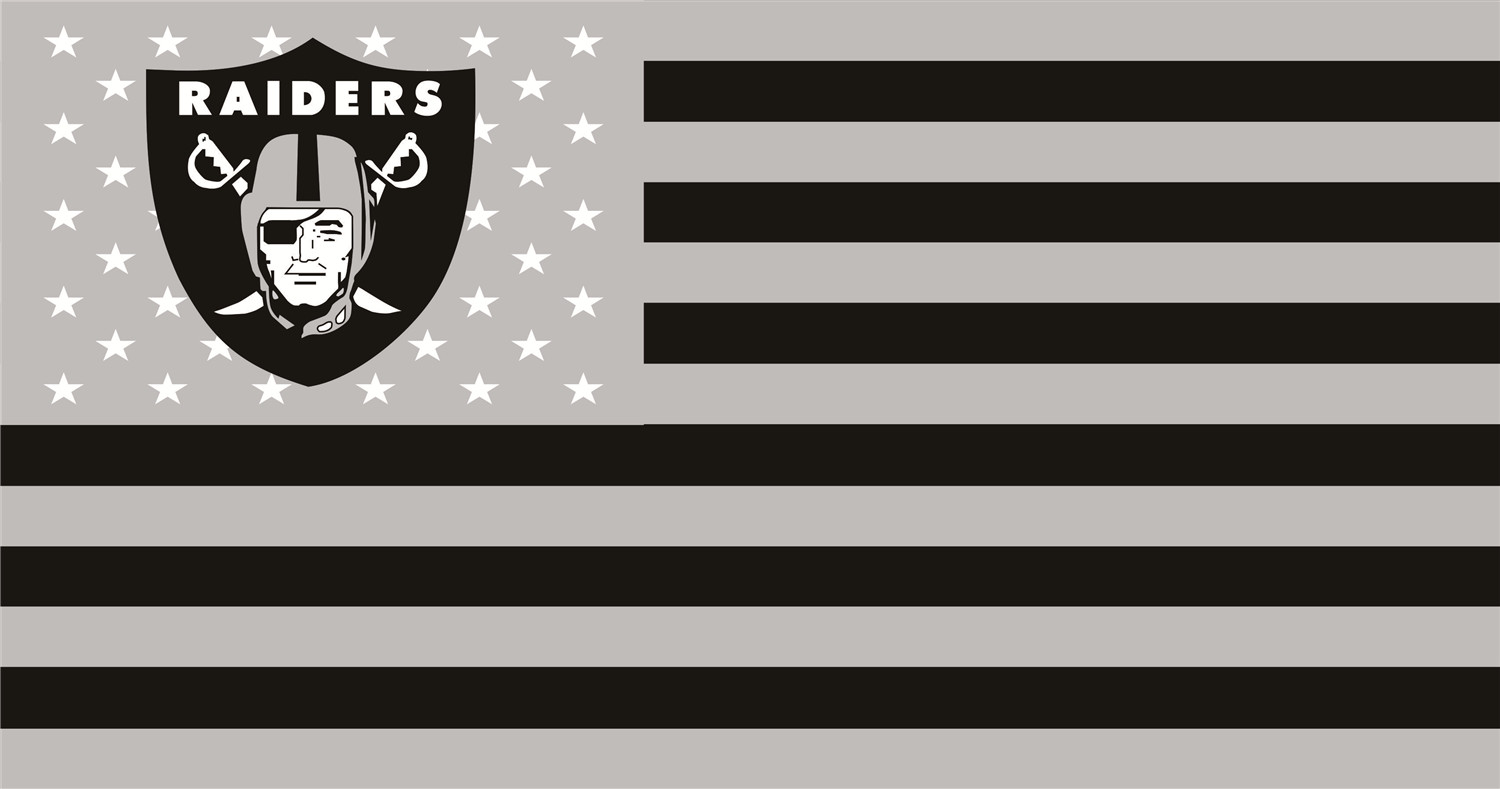 Oakland Raiders Flags fabric transfer